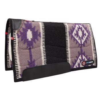 Matrix Woven Wool Back Pad - Purple Aztec
